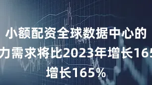 小额配资全球数据中心的电力需求将比2023年增长165%